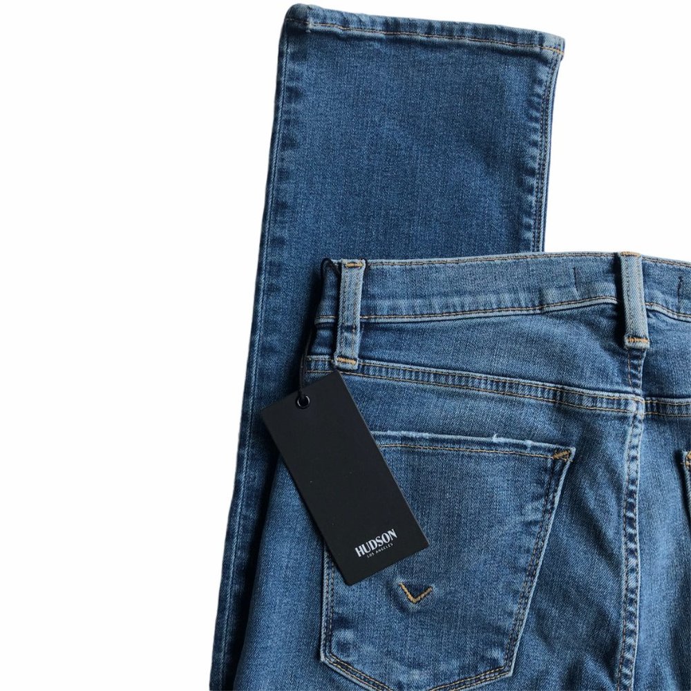 Hudson Nico Mid-Rise Slim Straight Crop Jeans 25 - Picture 9 of 12